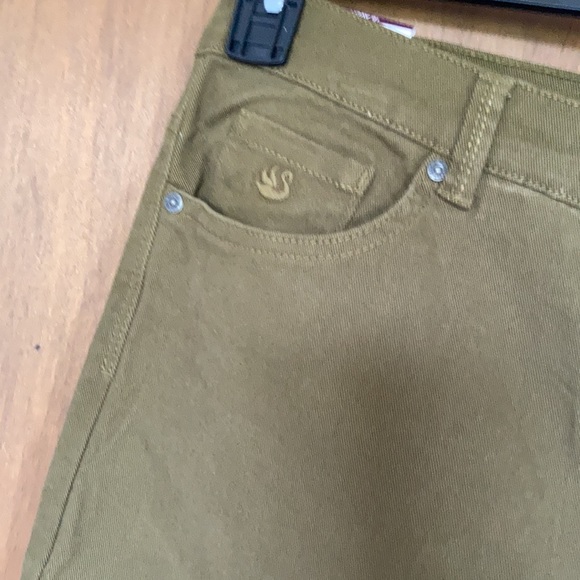 Gloria Vanderbilt Amanda juniper olive original slimming jean size 16 18 - Picture 8 of 17